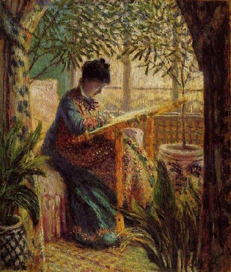 Claude Monet Camille Monet at Work